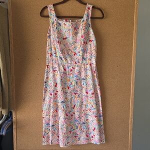 Harold’s Paisley Spring Summer Dress Sz 10  Boho Retro Cotton Rayon Summer Print